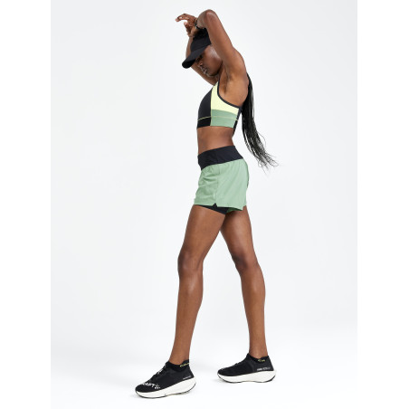 Short Running CRAFT Femme ADV ESSENCE 2-IN-1 SHORTS W Vert PE 2022