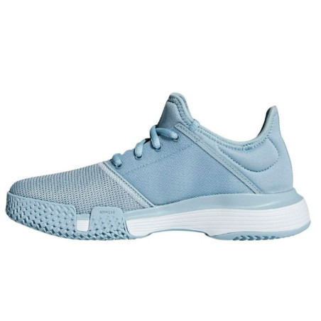 Chaussures Junior ADIDAS Toutes Surfaces SOLECOURT Bleu / Blanc PE 2019