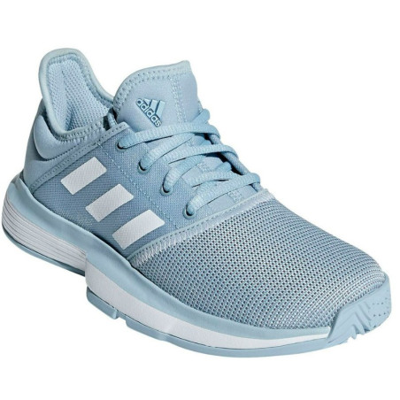 Chaussures Junior ADIDAS Toutes Surfaces SOLECOURT Bleu / Blanc PE 2019