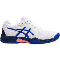 Chaussures ASICS Junior GEL-RESOLUTION 8 Blanc / Bleu AH...