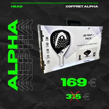 Pack Padel HEAD - Raquette ALPHA ELITE +...