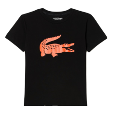 T-Shirt LACOSTE Junior Garçon Noir / Orange 2023