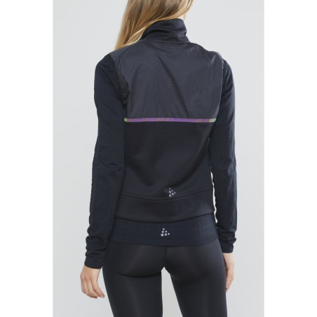 Veste sans manche Running CRAFT Femme Zippée Lumen Subzero Body Noir AH 2020