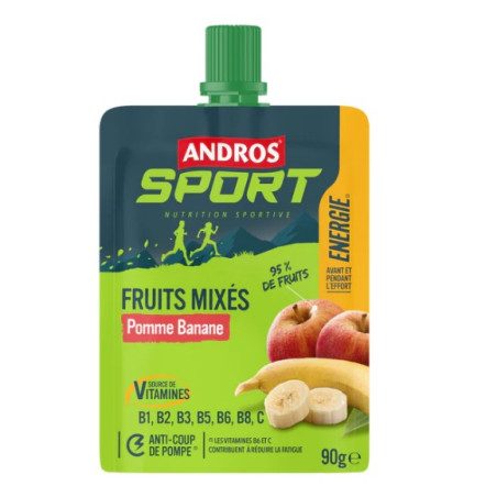 Compote ANDROS Energie Pomme Banane 90g