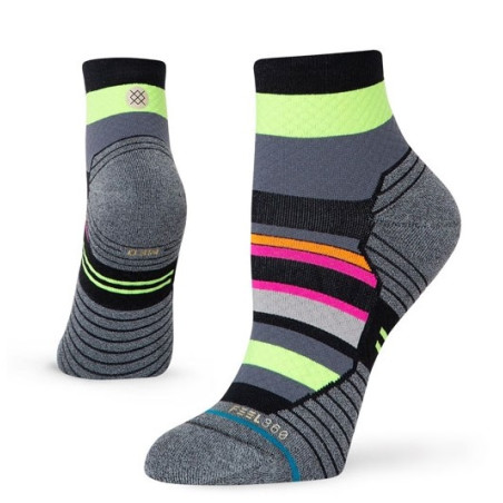 Chaussettes STANCE Femme TILED QTR Gris / Rose / Jaune AH 2021