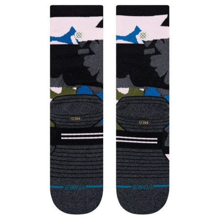 Chaussettes STANCE Femme RUN CAUGHT CREW Gris / Noir / Rose PE 2020