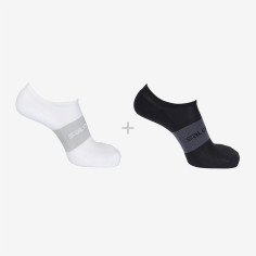 Chaussettes Courtes SALOMON Homme Sonic x2 Blanc / Noir...