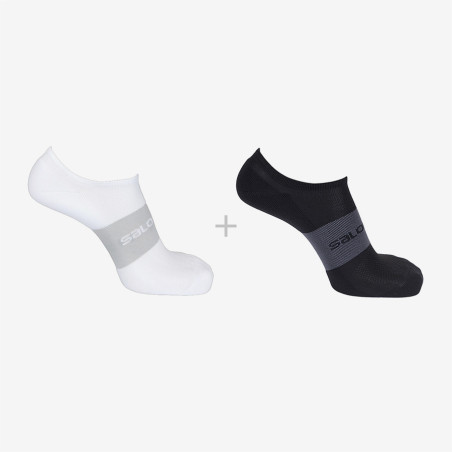 Chaussettes Courtes SALOMON Homme Sonic 2-Pack Blanc / Noir AH 2019