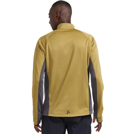 Veste Running CRAFT Homme ADV Tech Fleece Thermal Midlayer Kaki AH 2022
