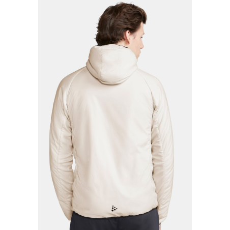 Veste à capuche Running CRAFT Homme PRO TRAIL PADDED HOOD Ecru AH 2023