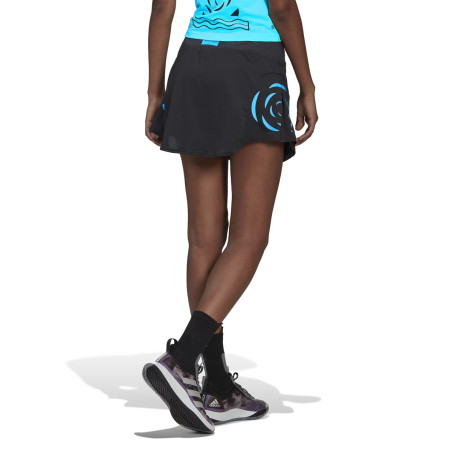 Jupe ADIDAS Femme avec Shorty MATCH SKIRT Noir /Bleu PE 2022