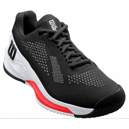 Chaussures WILSON Homme RUSH PRO 4.0 Toutes Surfaces Blanc/Noir/Rouge PE 2022