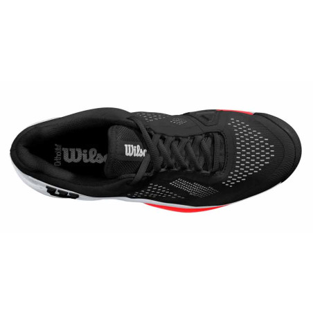 Chaussures WILSON Homme RUSH PRO 4.0 Toutes Surfaces Blanc/Noir/Rouge PE 2022