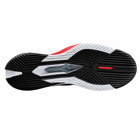 Chaussures WILSON Homme RUSH PRO 4.0 Toutes Surfaces Blanc/Noir/Rouge PE 2022