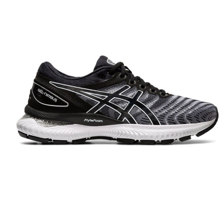 Chaussures Running ASICS Femme GEL-NIMBUS 22 Noir / Blanc PE 2020