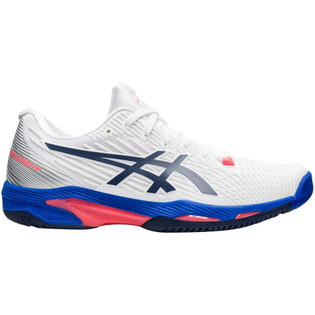 Chaussures ASICS Femme SOLUTION SPEED FF 2 Toutes Surfaces Blanc / Bleu AH 2021