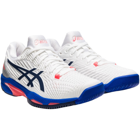 Chaussures ASICS Femme SOLUTION SPEED FF 2 Blanc / Bleu AH 2021