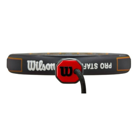Raquette Padel WILSON PRO STAFF V2 Noire / Jaune / Rouge (365 g) 2023