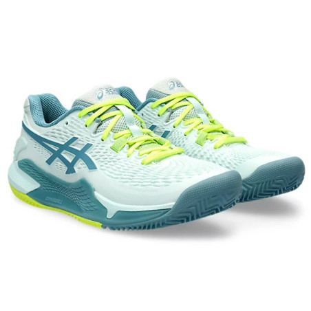 Chaussures ASICS Femme GEL-RESOLUTION 9 Terre Battue Turquoise AH 2023