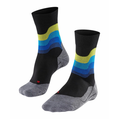 Chaussettes FALKE Homme RU4 Noire / Jaune /Bleu...