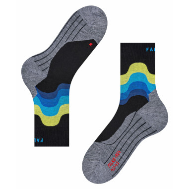 Chaussettes FALKE Homme RU4 Noire / Jaune /Bleu...