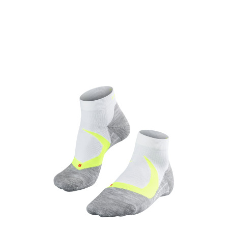 Chaussettes FALKE Homme RU4 Cool Short Blanche / Jaune PE 2019