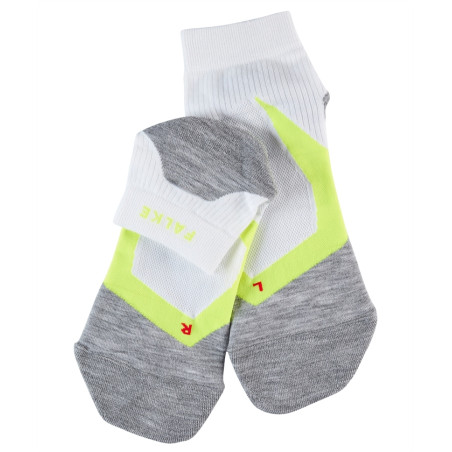 Chaussettes FALKE Homme RU4 COOL SHORT Blanc / Jaune PE 2019