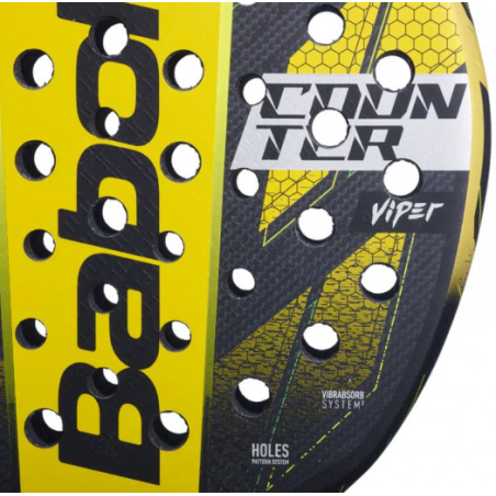 Raquette Padel BABOLAT COUNTER VIPER Jaune / Noir (365 g) 2024