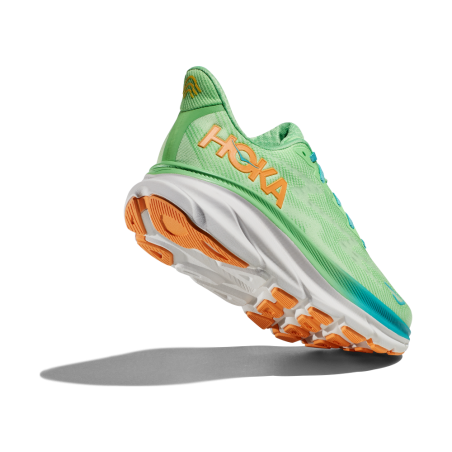Chaussures Running HOKA Homme CLIFTON 9 Vert / Orange AH 2023