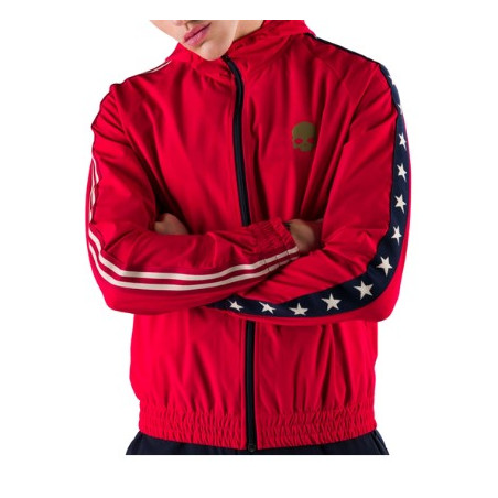Veste zippée HYDROGEN Homme STAR FZ Rouge / Blanc / Or AH 2022