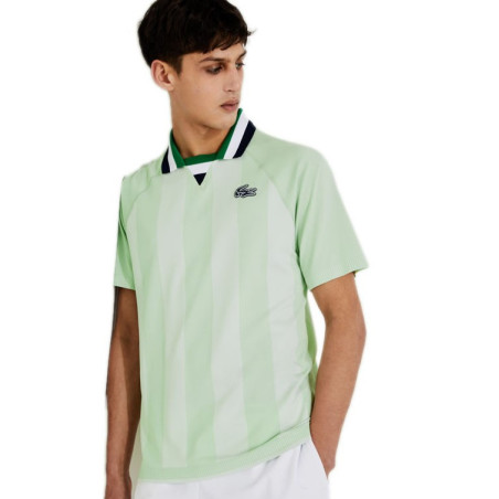 Polo LACOSTE Homme SPORT Vert pâle / Blanc PE 2022