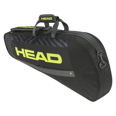 Sac de Tennis HEAD BASE RACQUET S 3R Noir / Jaune PE 2024