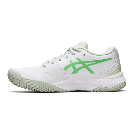 Chaussures Padel ASICS Femme GEL-CHALLENGER 13 Blanc / Vert PE 2023