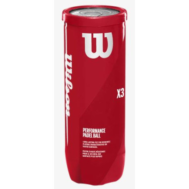 Tube de 3 balles Padel WILSON X3
