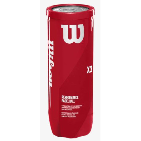 Tube de 3 balles Padel WILSON X3