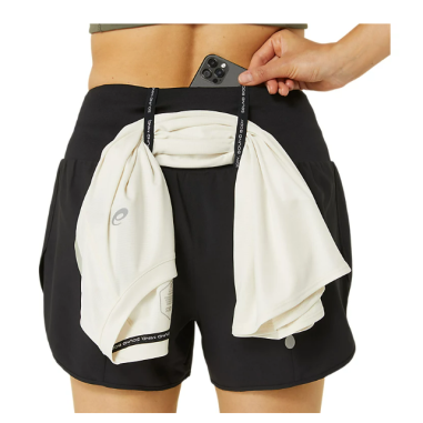 Short Running ASICS Femme ROAD 3.5 Noir PE 2024