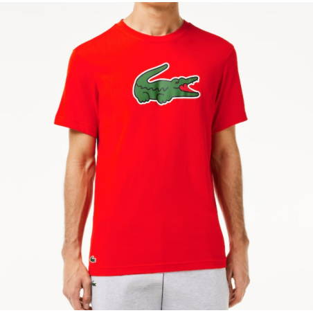 T-Shirt LACOSTE Homme SPORT ULTRA-DRY Rouge / Vert PE 2024