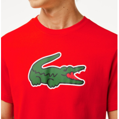 T-Shirt LACOSTE Homme SPORT ULTRA-DRY Rouge / Vert PE 2024 2