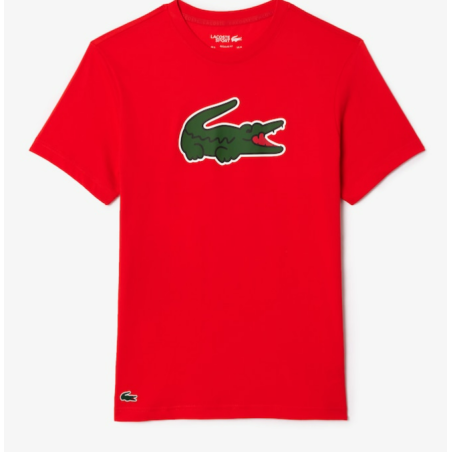 T-Shirt LACOSTE Homme SPORT ULTRA-DRY Rouge / Vert PE 2024