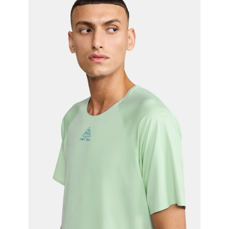 T-Shirt Running Homme CRAFT PRO TRAIL Vert / Bleu PE 2024