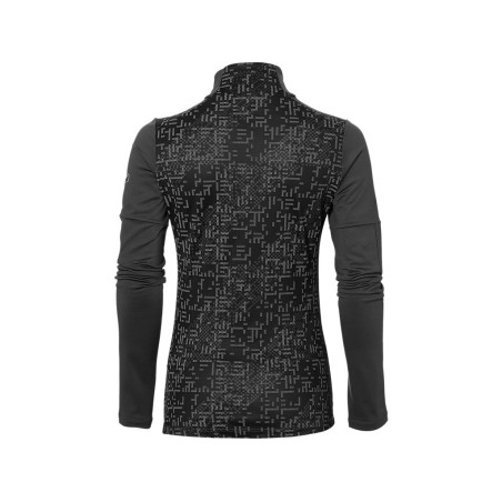 T-Shirt Manches longues ASICS Femme Lite Show LS 1/2 Zip Noir AH 2017