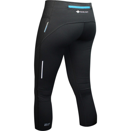 Collant Running RAIDLIGHT Femme TRAIL RAIDER 3/4  Noir PE 2019