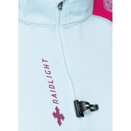 T-Shirt Running RAIDLIGHT Femme Performer LS Top Bleu Rose AH 2019