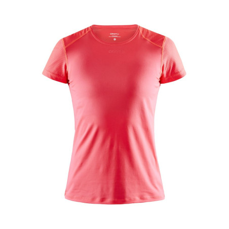 T-Shirt Running CRAFT Femme Essence ADV Corail PE 2020