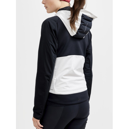Veste à capuche Running CRAFT Femme PURSUIT THERMAL JKT Noir / Ecru 2021