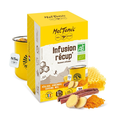 Boisson INFUSION RECUP' MELTONIC Réglisse / Gingembre / Curcuma / Miel x20 