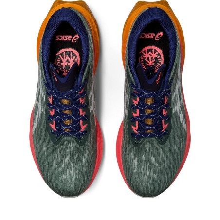 Chaussures Running ASICS Femme NOVABLAST 3 TR Kaki / Orange / Rose PE 2023