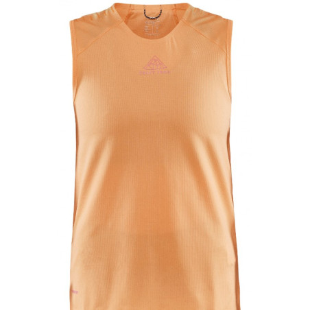 Débardeur Running CRAFT Femme PRO TRAIL SINGLET Orange PE 2023