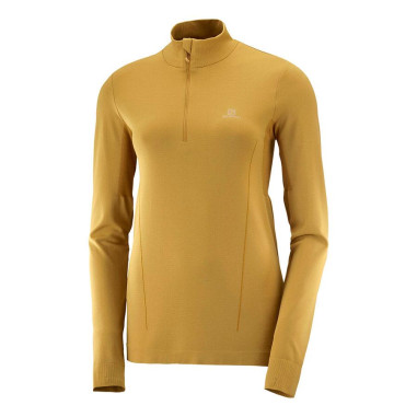 T-Shirt Running ML SALOMON Femme COMET SEAMLESS...