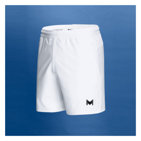 Short MOURATOGLOU Homme MATCH Blanc / Noir PE 2024